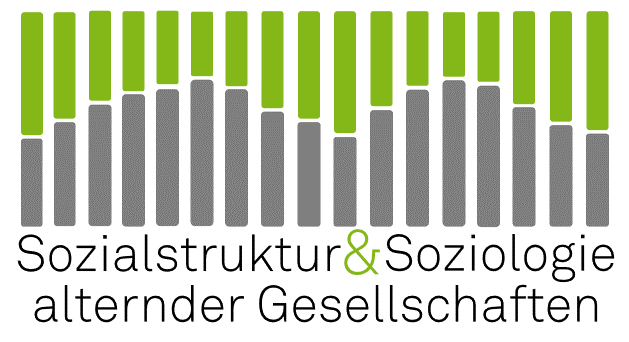Logo der Fakultät 17: Sozialstrukturen und Soziologie alternder Gesellschaften. Es wird ein Säulendiagramm dargestellt.